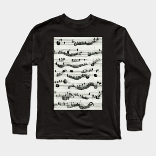 Musical Notes Pattern, perfect gift for all musicans and those who can't live without music #1 Long Sleeve T-Shirt